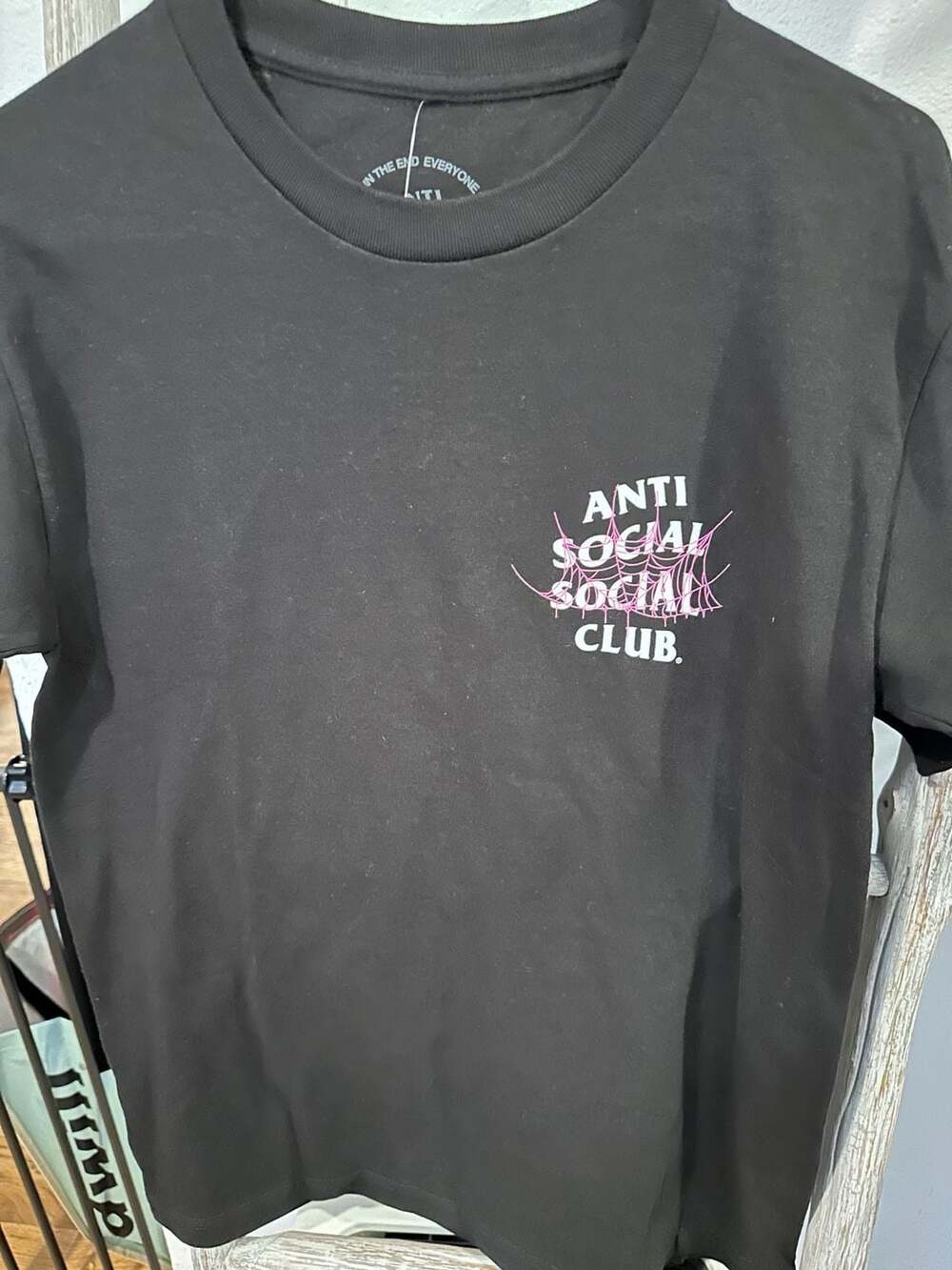Anti Social Social Club Web Of Lies Tee Size S Black
